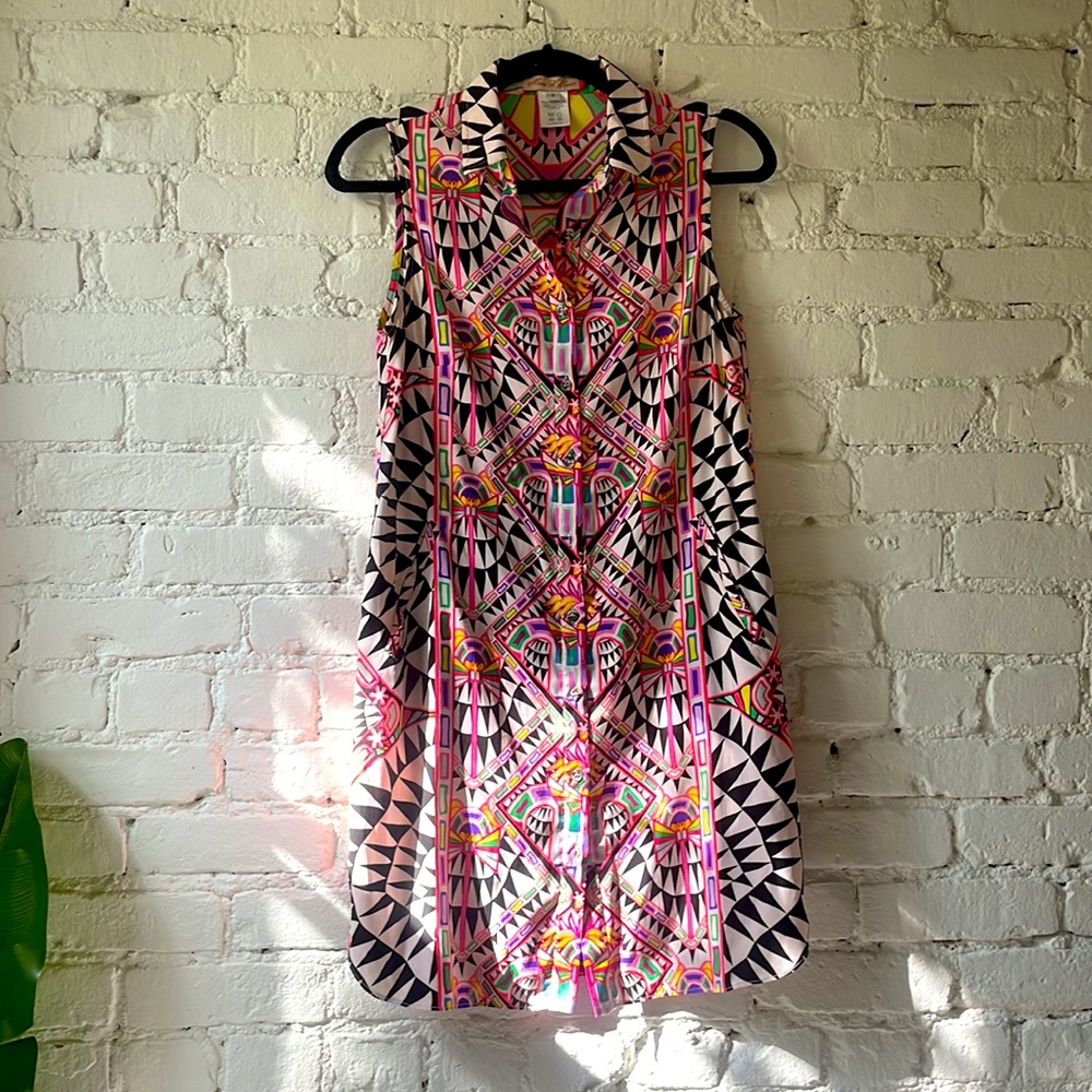 Mara Hoffman prism button down dress